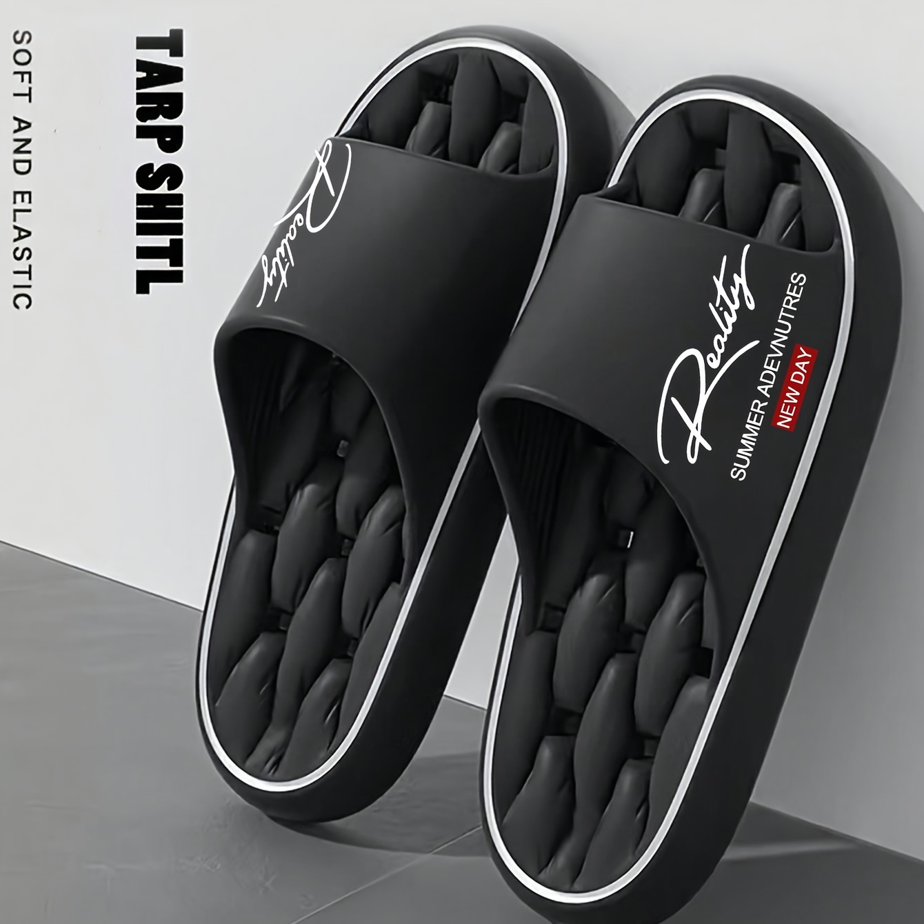 Zapatos de hombre EVA de diseño innovador para verano, pantuflas suaves y ligeras para el hogar, adecuadas para actividades de ocio en interiores y exteriores.