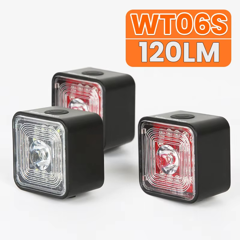 Enquêter arrière de détection de freinage intelligent pour vélo, ensembles avant et arrière, étanche IP66, feu arrière de vélo de route VTT, lampe de sécurité USB pour le cyclisme de nuit, 120LM