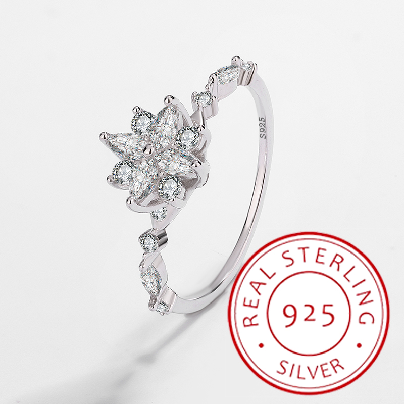 Bague ciel étoilé en argent S925 véritable pour femme, design de niche, exquis, personnalisé