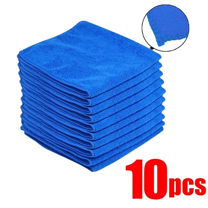 Toalhas de microfibra para lavagem de carro, pano de secagem, panos de limpeza doméstica, detalhamento automático, pano de polimento, ferramentas de limpeza doméstica, 10-20 peças