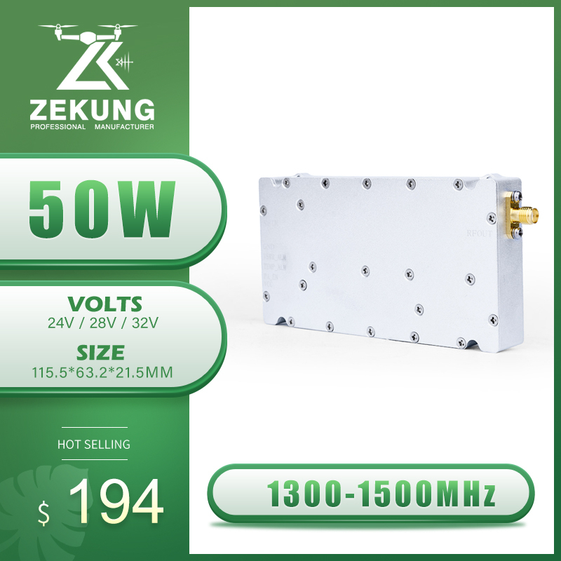 50w 1300-1500mhz vswr sma módulo rf gan vswr amplificador de potência 700-1000mhz 400-500m 300-400mhz 410-490m 500-600m 72