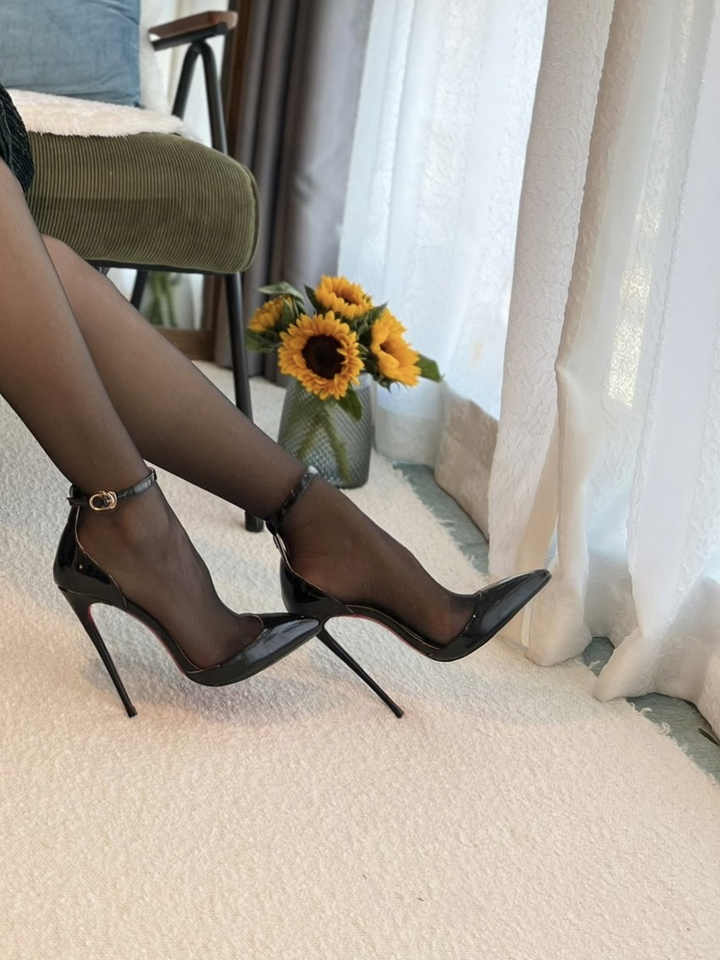 Sandales à talons Ultra hauts pour femmes, personnalisées, laque noire, classique, talon fin, bouche peu profonde, amusantes, 12cm