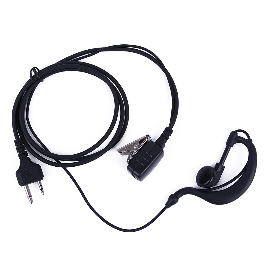 2 контакта PTT ушной крюк наушники микрофон для рации MIDLAND G6/G7/G8/G9 GXT550 GXT650 LXT80, LXT110, LXT112 CB радио