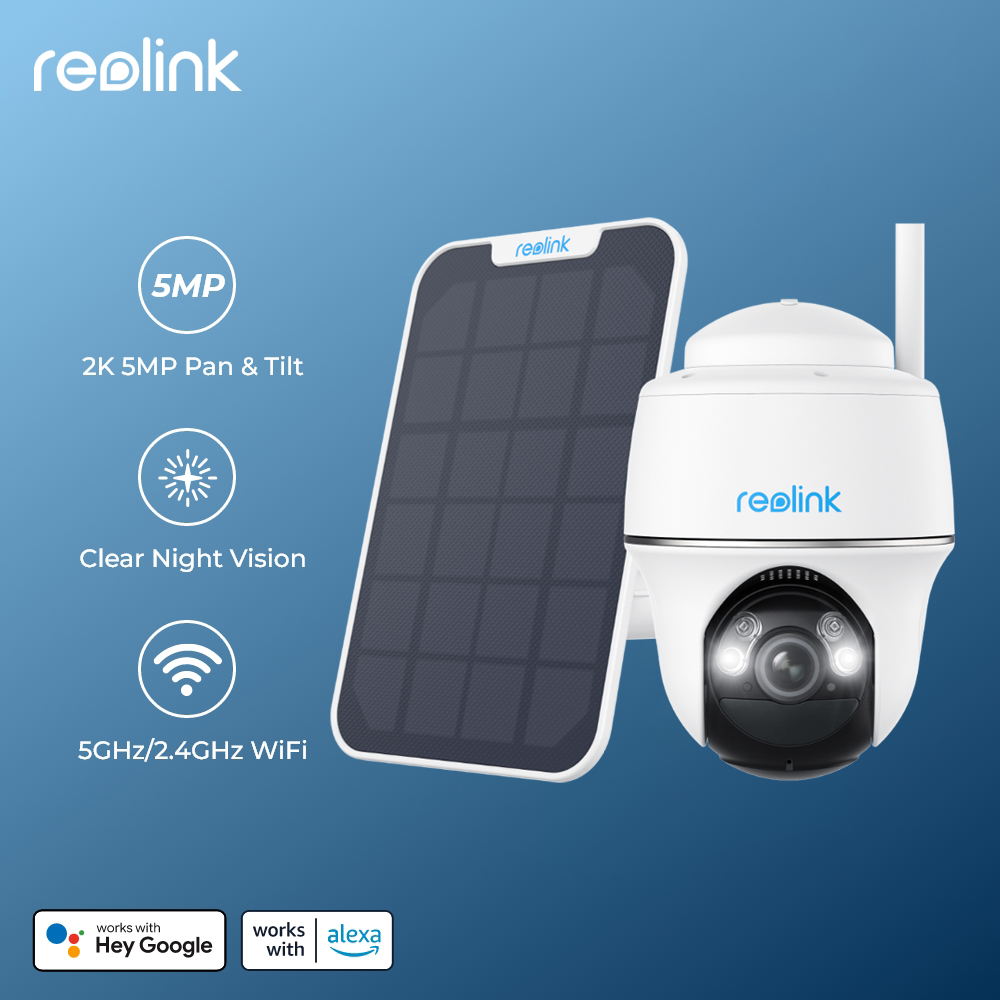 Reolink 4K 8MP Bezprzewodowa kamera bezpieczeństwa z obrotem i uchylnym 5MP Zewnętrzna kamera IP WiFi zasilana energią słoneczną/baterią Kamery monitorujące PT 3MP