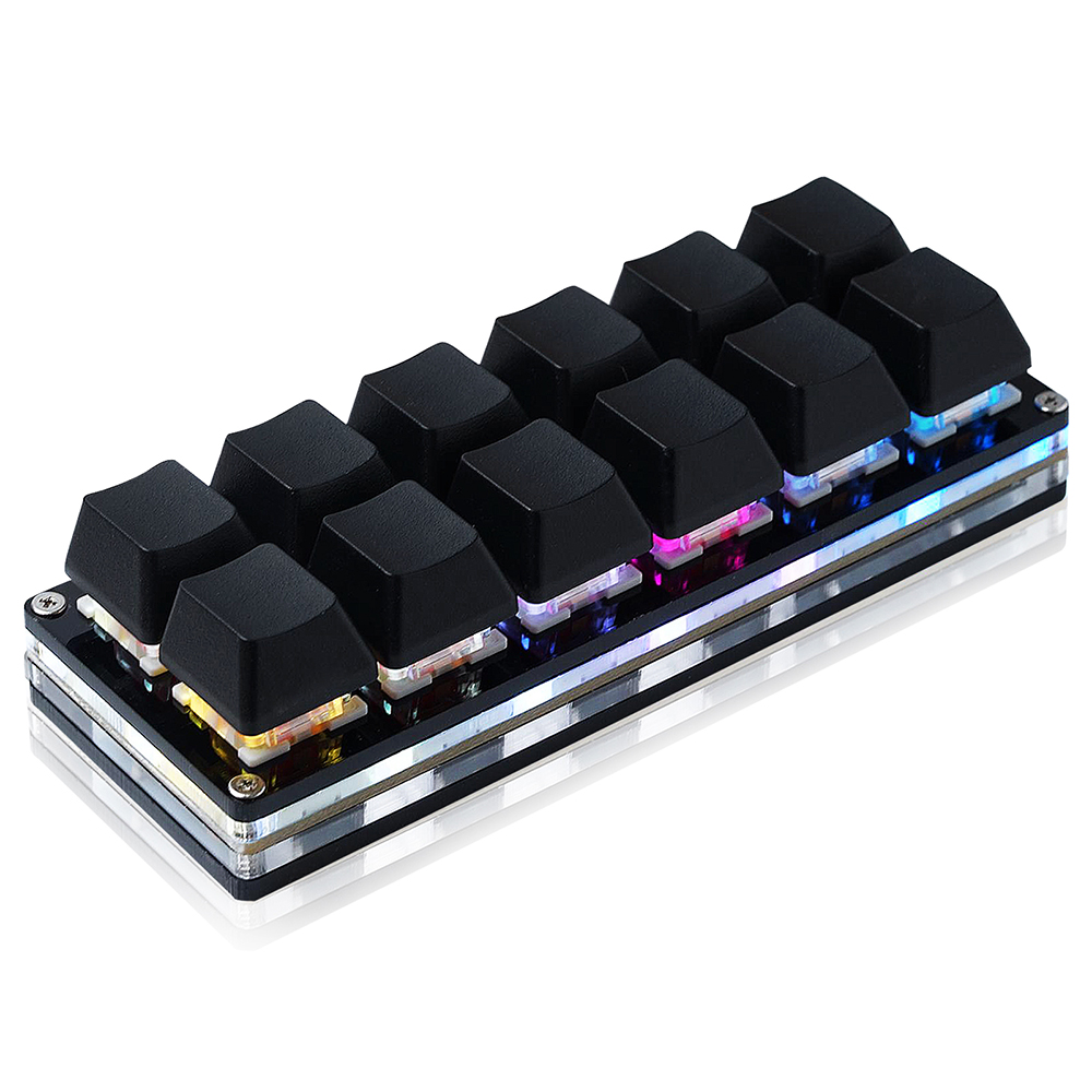 Mini clavier de jeu mécanique 12 touches, clavier à une main, filaire USB-C, OSU, Programmable et échangeable à chaud