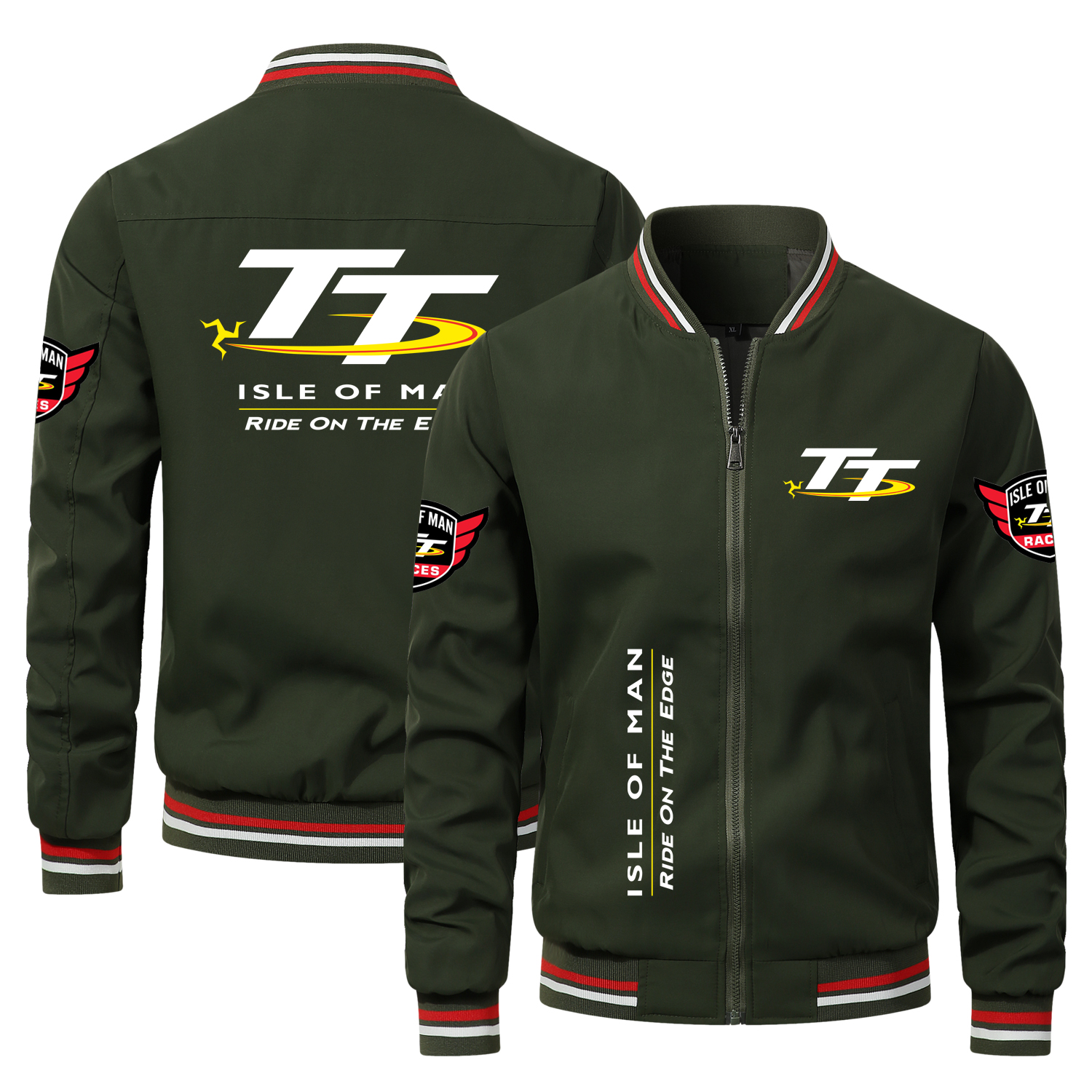 Мотоциклетная куртка TT Isle of Man Ride on the Edge для активного отдыха, повседневная спортивная куртка, мужская одежда для весны/осени, бейсбольная рубашка