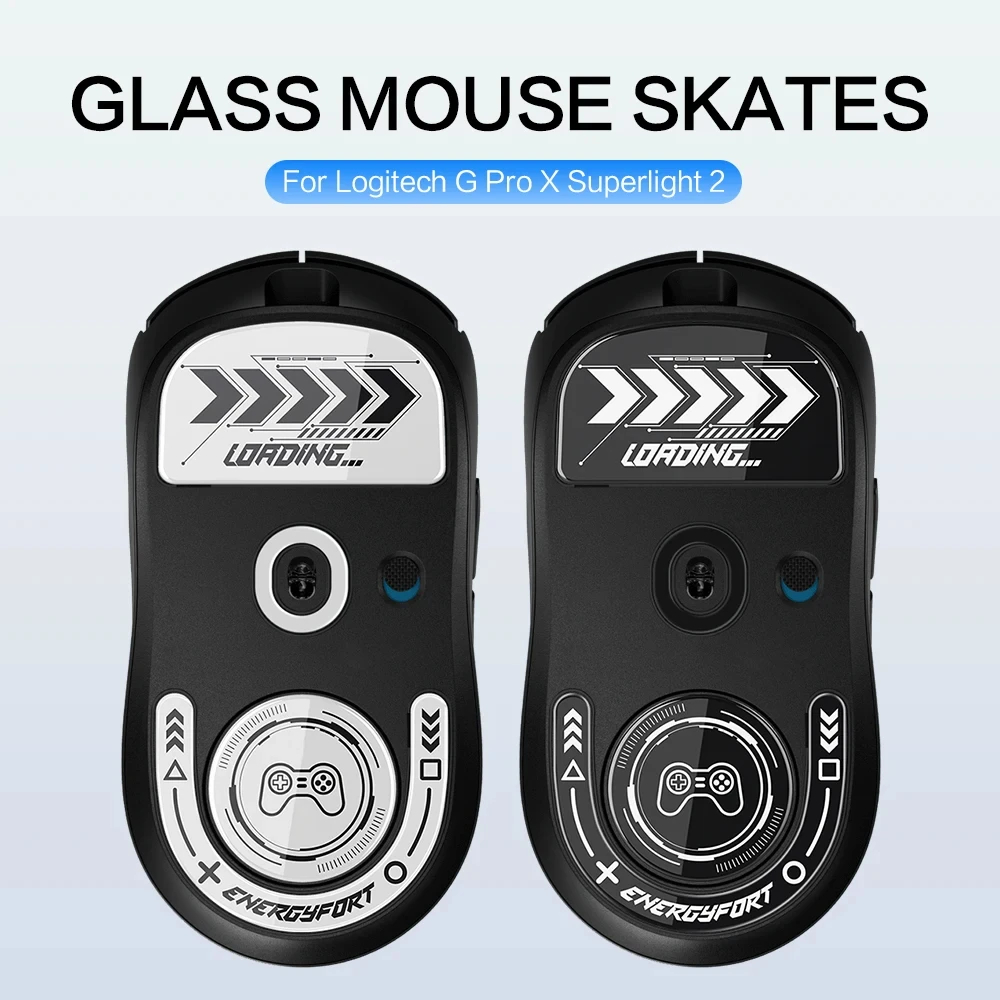 Patines de pies de ratón para Logitech G Pro X Superlight 2, ratón inalámbrico para juegos, bordes curvos redondeados, reemplazo de pies de ratón de vidrio
