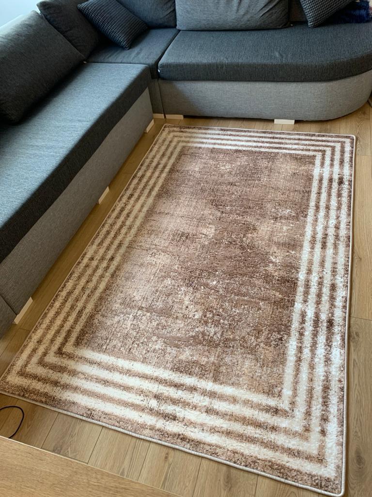 Karpet Salon dekoratif anti selip, karpet dasar kulit imitasi bubuk bebas noda bulu Thai 11mm ketebalan anti bakteri