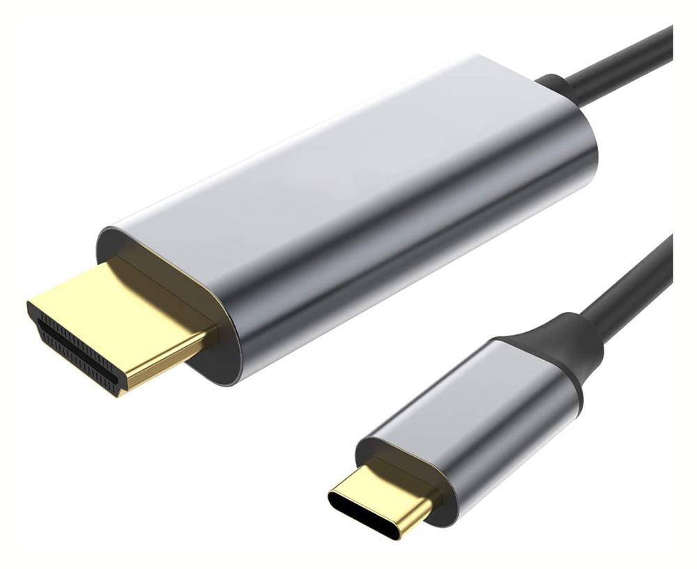 CABLE UNIVERSAL USB TIPO C A HDMI 4K COMPATIBLE CON CUALQUIER ORDENADOR PORTATIL PC CON ENTRADA USB-C 1.8M
