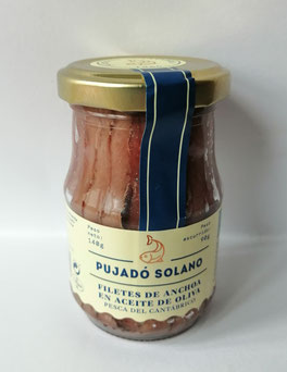 Frasco 140g anchovas solano de santoña. Nosso segredo sempre foi uma aposta inequívoca na qualidade, uma excelente matéria-prima, com o mar cantábrico como a origem de nossas anchovas.