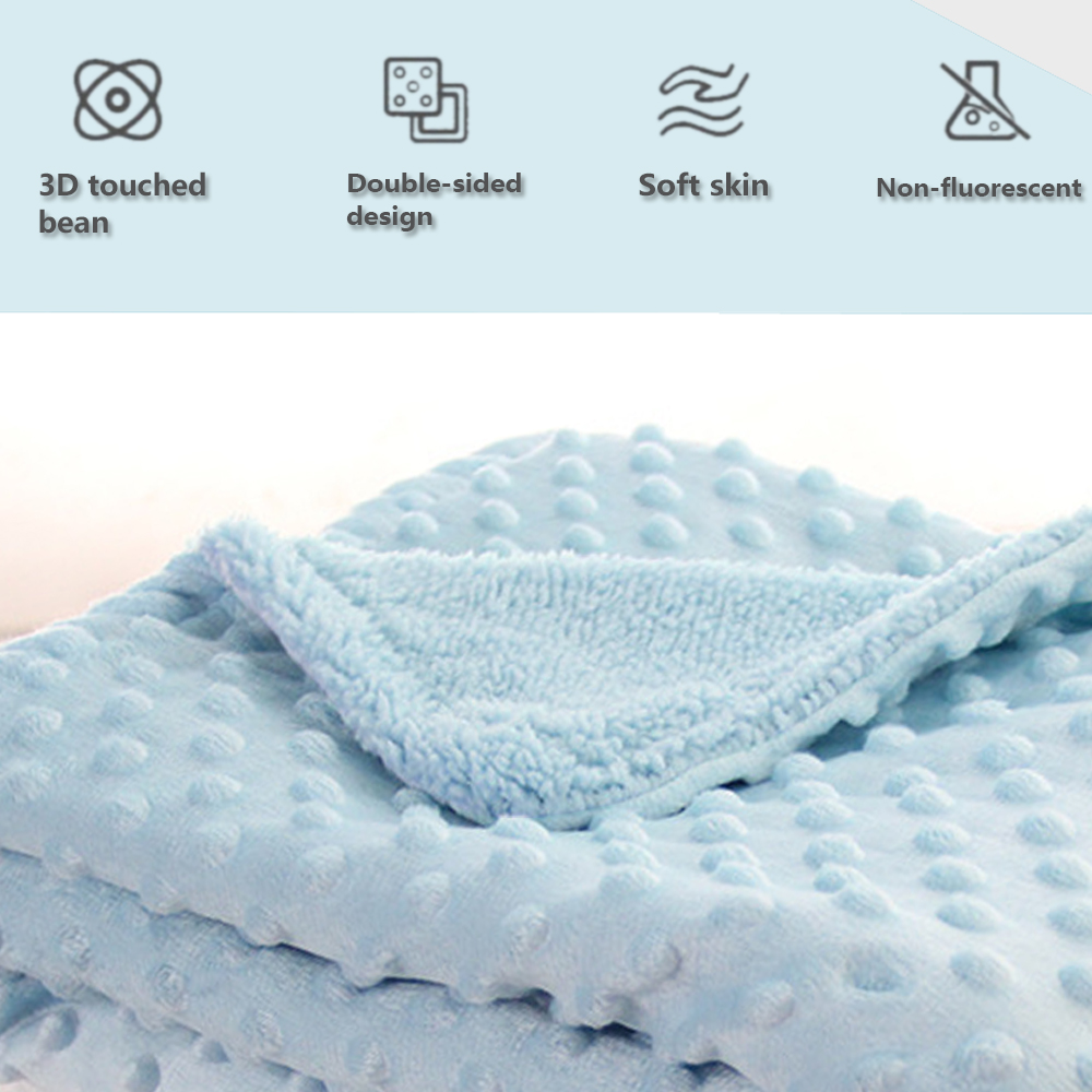 Cobertor do bebê & swaddling recém-nascido térmico macio velo cobertor inverno sólido conjunto de cama colcha algodão infantil swaddle envoltório