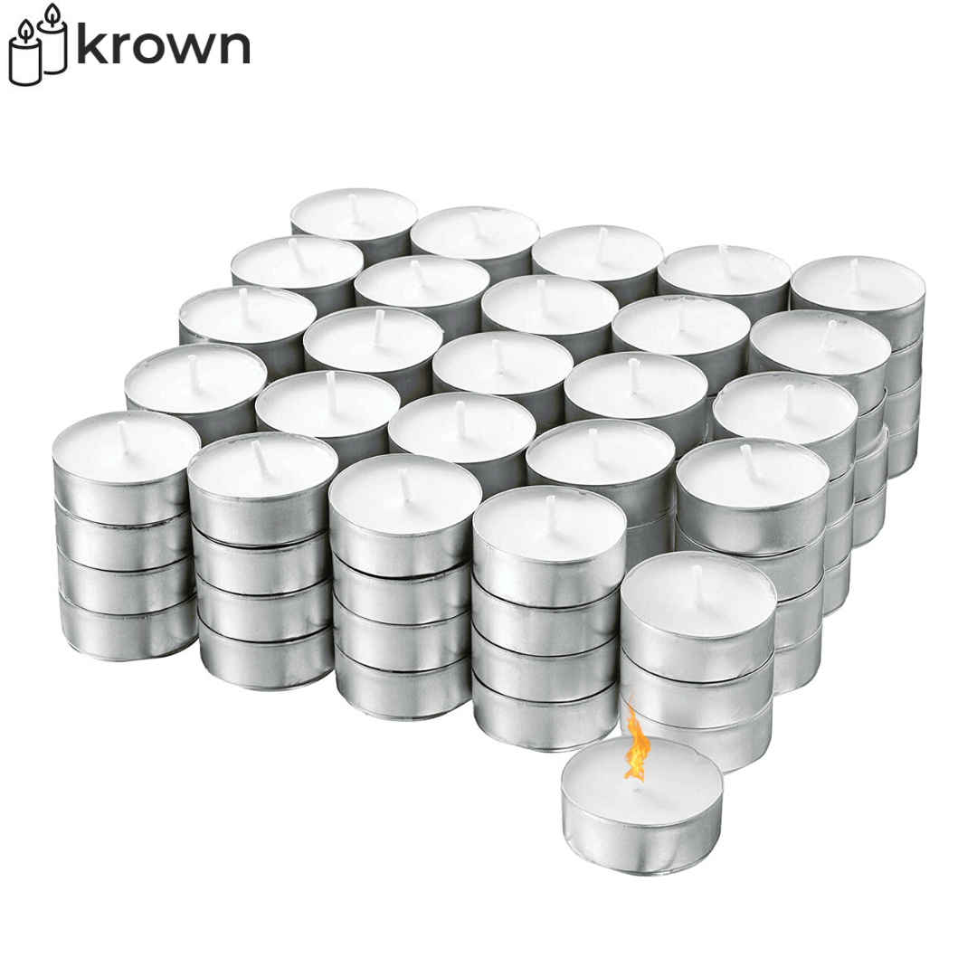 30/50/100/200/300/500 szt. Świeczki herbaciane, podgrzewacze z aluminiową osłoną, bez aromatu, kolor biały, tania, szybka wysyłka