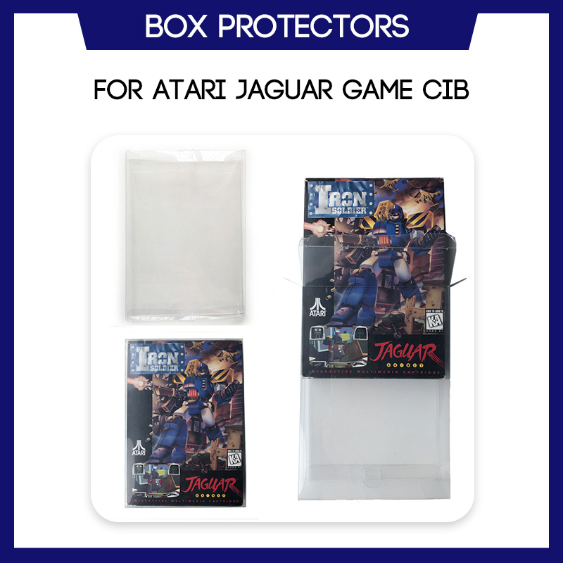 Box Protector For Atari Jaguar Game Complete In Box Custom Made Clear Plastic Case