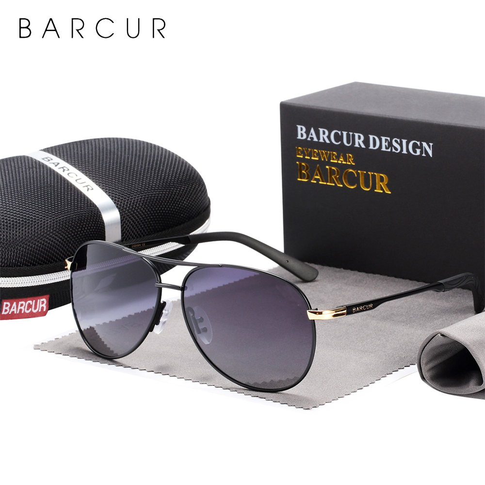 BARCUR Neueste Gradienten Frauen Sonnenbrille Polarisierte sonnenbrille Pilot Weibliche gafas oculos de sol masculino