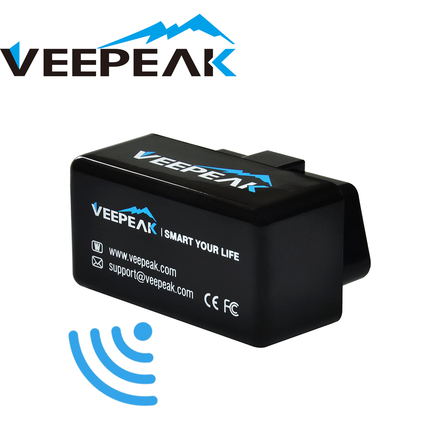 Lecteur de codes de diagnostic OBD2 Veepeak Mini WiFi pour iOS et Android, outil de diagnostic de la lumière d'avertissement du moteur de voiture