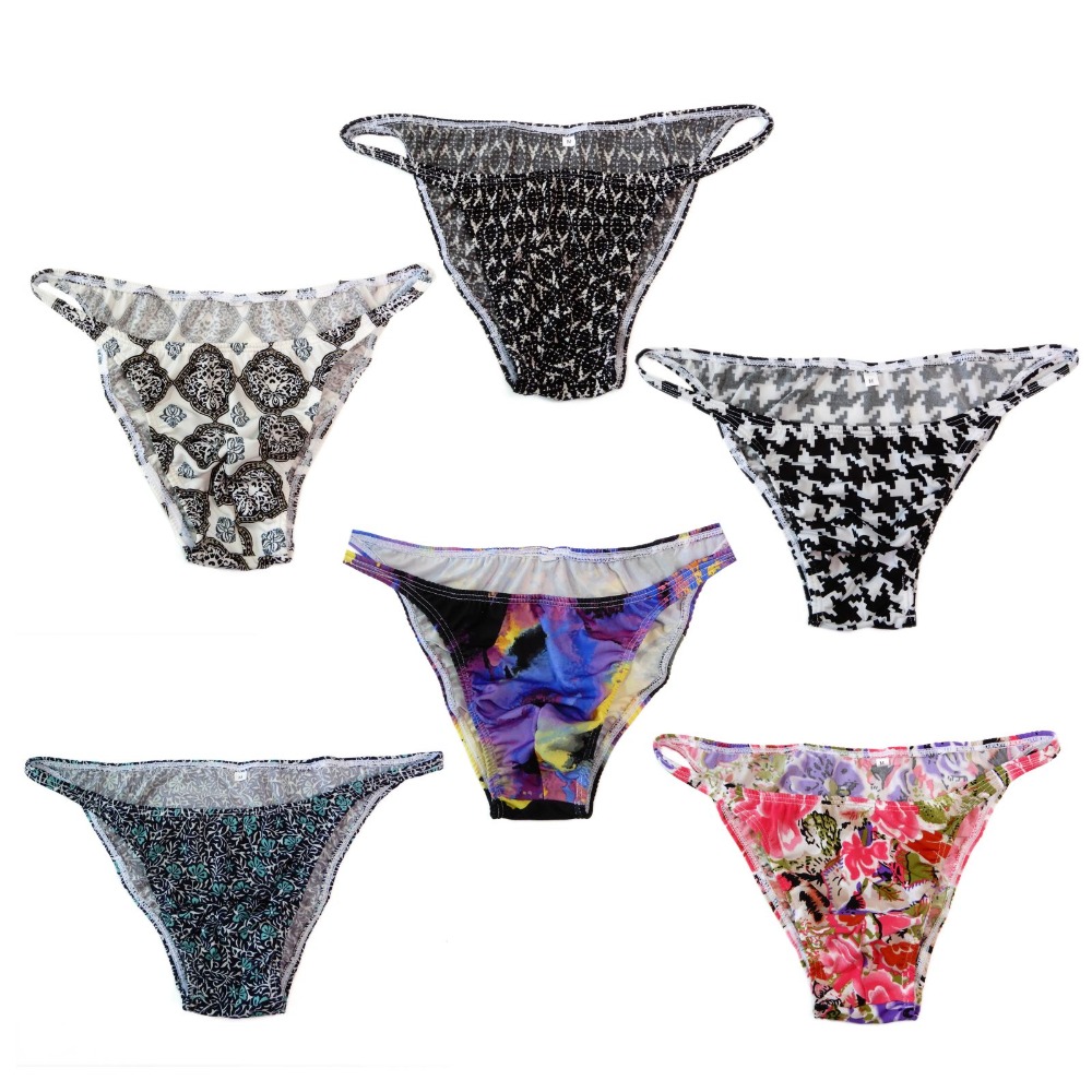Maillot de bain pour hommes, String, rayures, polyester, nylon, Spandex, taille étroite, imprimés, plus d'options, tissu, G3774