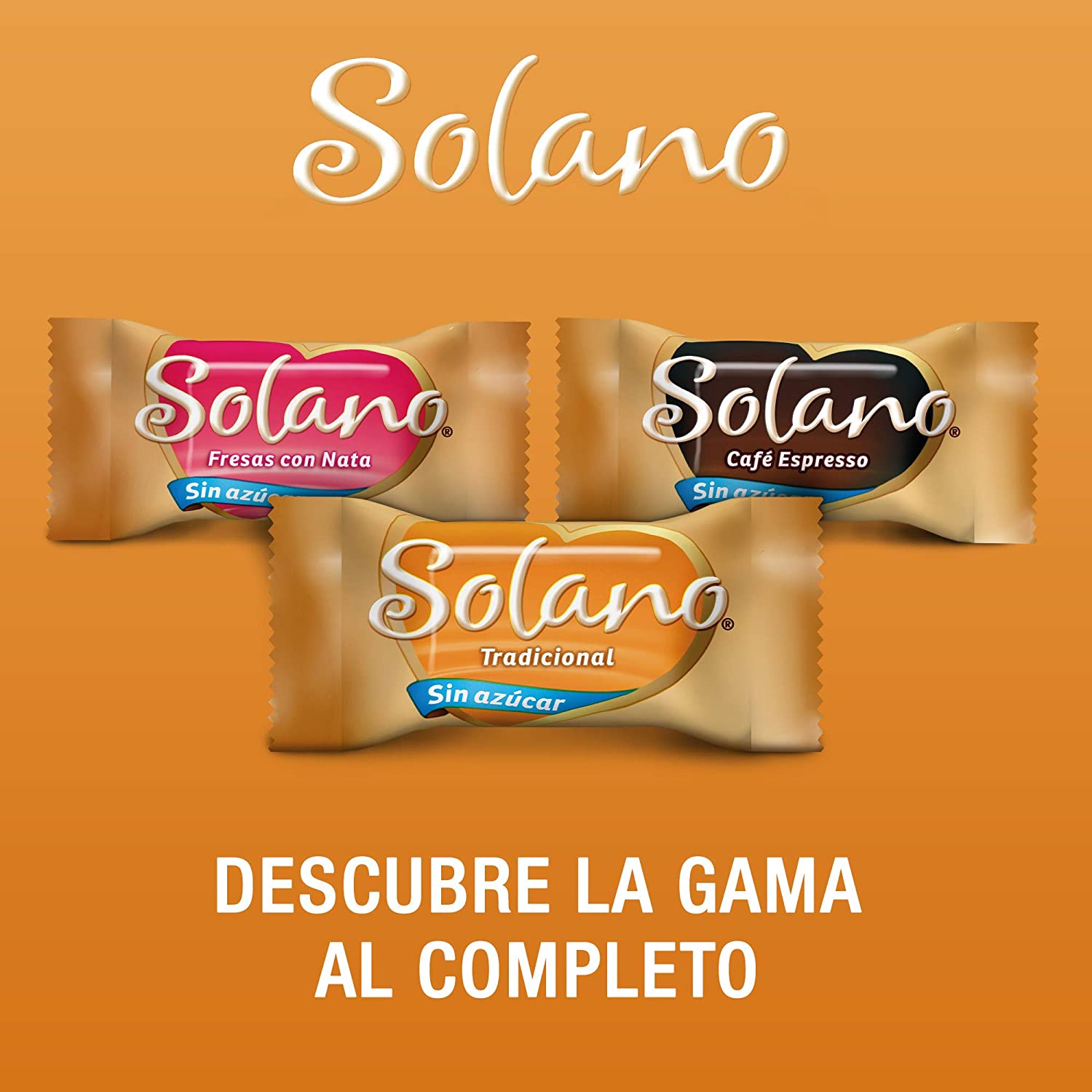 Doces solano sem açúcar e sem glúten-embalados individualmente em um saco de 1 kg-caramelo cremoso, macio e intenso, escolha seu sabor de creme de morango, lemon, tradicional, hortelã, café