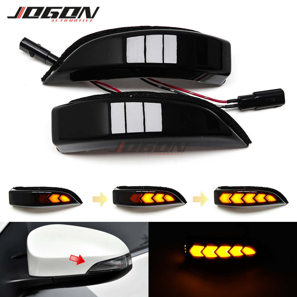 สําหรับ Toyota Corolla E170 Camry Aqua Prius Yaris LED แบบไดนามิกไฟเลี้ยวด้านข้างกระจก Blinker Sequential โคมไฟ