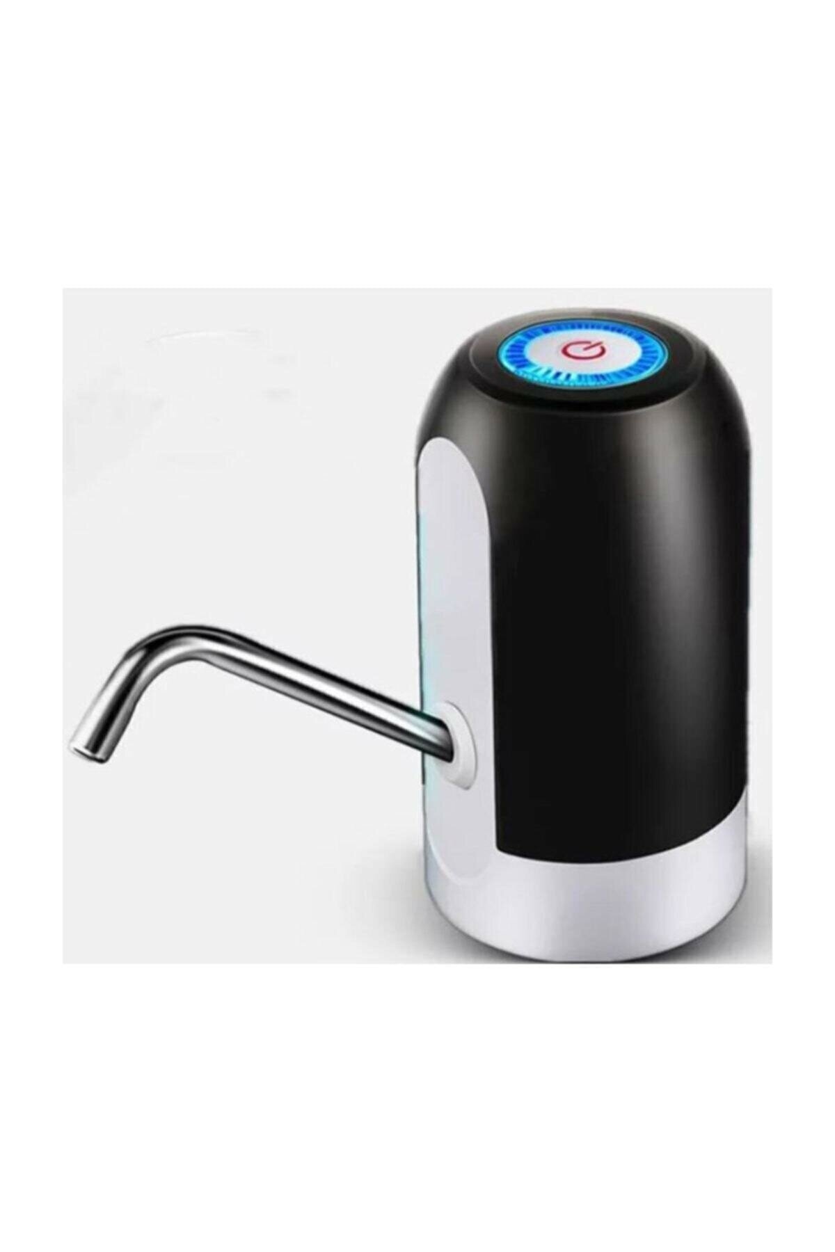 Dispenser Botol Air 5 Galon USB Pengisi Daya Rumah Tangga Portabel Dapat Diisi Ulang Satu Tombol Pompa Hitam