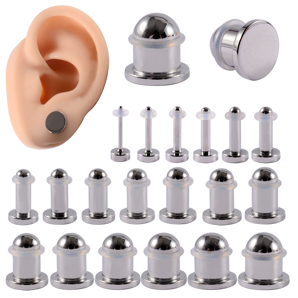 PAAR Spiegel Oppervlak Cilinder Oordoppen Chirurgisch Staal Oor Meters Expander Brancard Oor Taper Body Piercing Sieraden 1mm-10mm